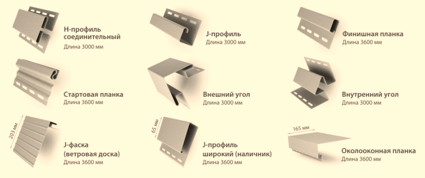 Сайдинг Grand Line доборные элементы